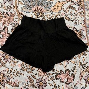 Aerie black boho shorts